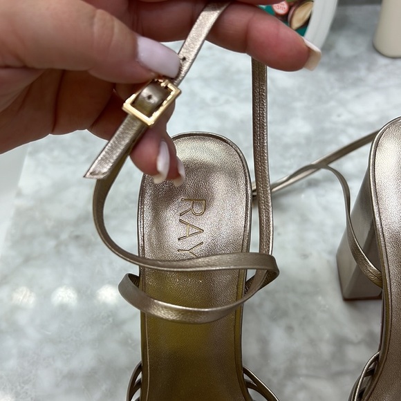 NEW Raye The Label Metallic Heels - Picture 7 of 13